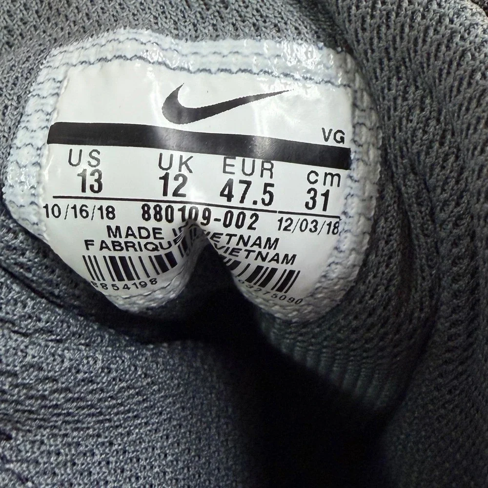 Nike Force Savage Shark Football Cleats Mens 13 Black White 880109-002 High Top